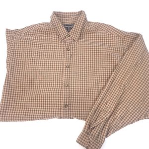 Abercrombie & Fitch Mens Sz XL Plaid Long Sleeve Button Up Shirt Cotton